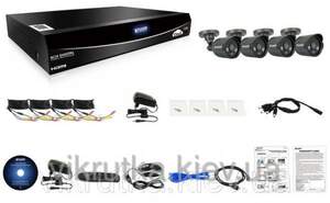 Комплект видеонаблюдения на 8 камер KGuard EL821-4HW212B Easy Link.