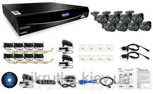 Комплект видеонаблюдения на 16 камер KGuard EL1621-8HW212B Easy Link.