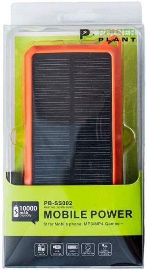 PowerPlant PB-SS002 10000мАч: универсальная солнечная мобильная батарея PowerPlant PB-SS002 10000мАч: универсальная солнечная мобильная батарея