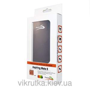 Aspiring Mate 6 - универсальный аккумулятор на 6000 мАч